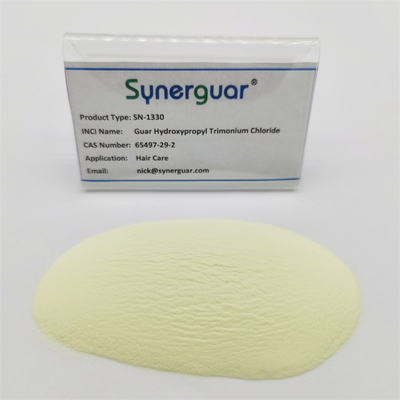 Self Hydrating Cationic Guar Gum With High Quality Has High Viscosity And Medium Degree Of Substitution For Hair Care